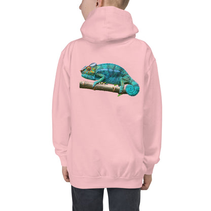 Premium Hoodie - FRONT & BACK Print: Panther Chameleons