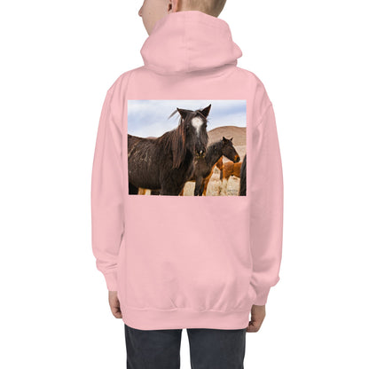 Premium Hoodie - BACK Print: Wild Mustangs