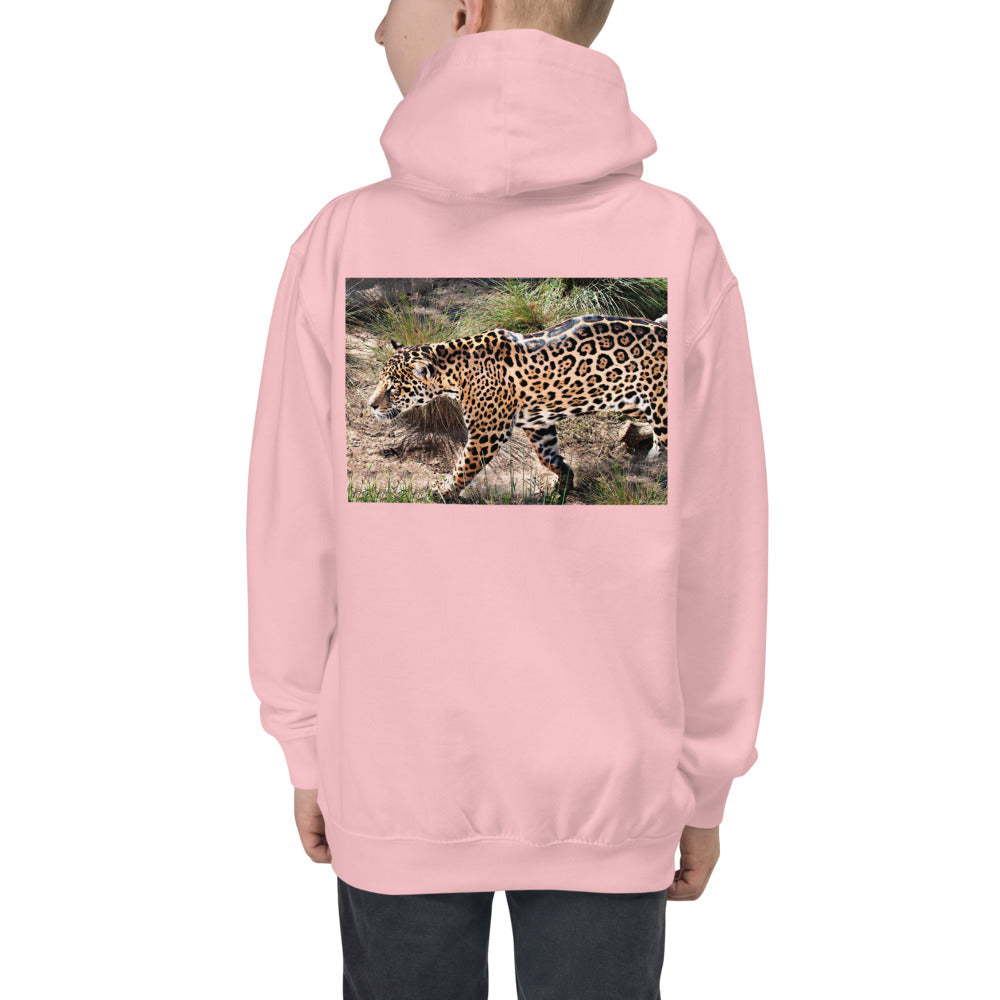 Premium Hoodie - BACK Print: Young Leopard