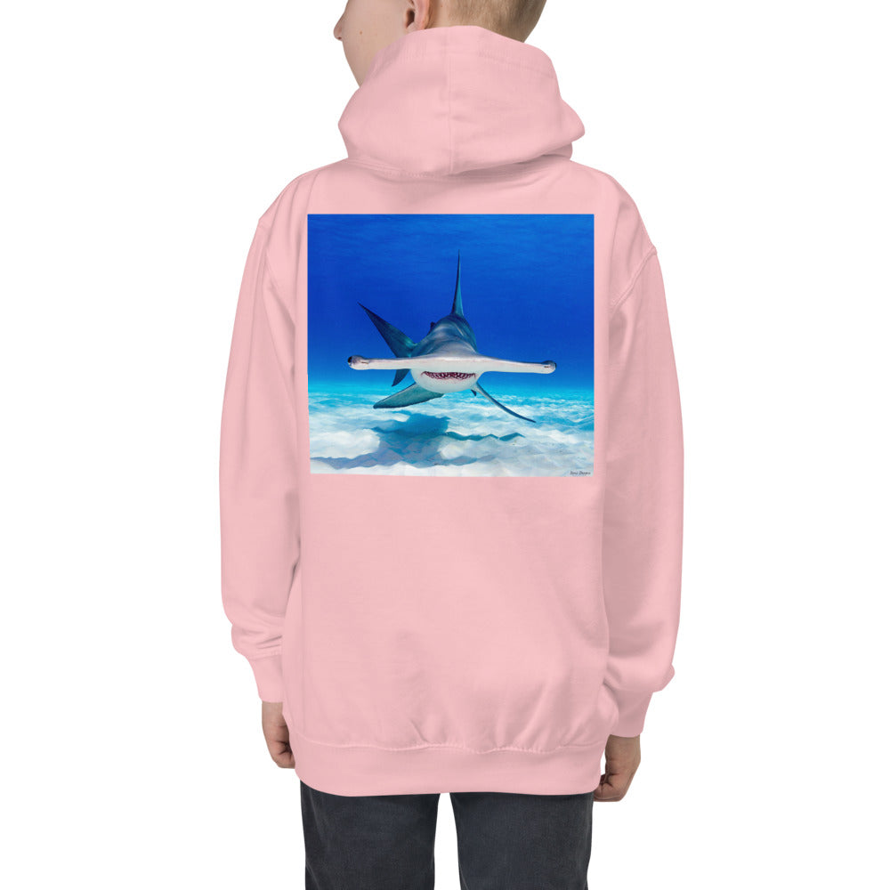 Premium Hoodie - BACK Print: Hammerhead Dead Ahead