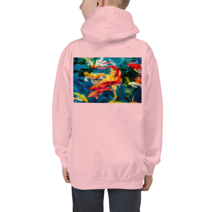 Premium Hoodie - BACK Print: Koi Pond
