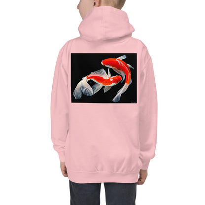 Premium Hoodie - BACK Print: Two Koi
