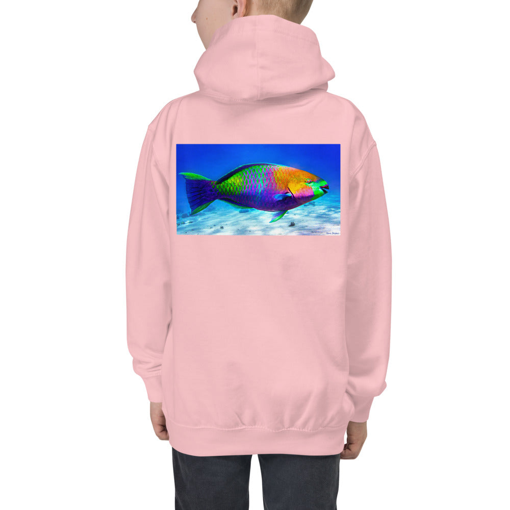 Premium Hoodie - BACK Print: Parrot Fish