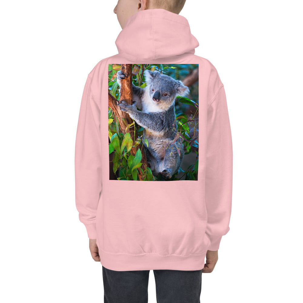 Premium Hoodie - BACK Print: Koala in a Tree