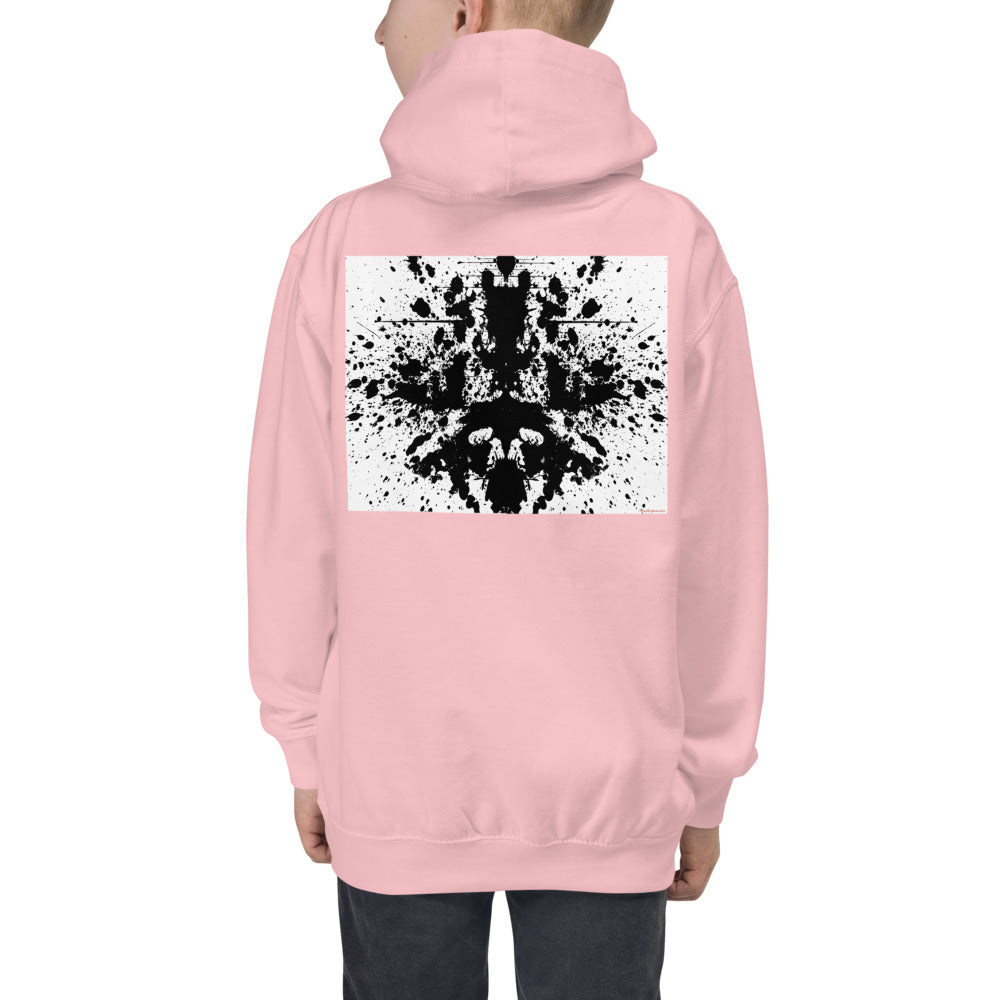 Premium Hoodie - BACK Print: Splat or My Brain Thinking About Space-Time