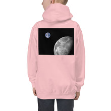 Load image into Gallery viewer, Premium Hoodie - BACK Print: NASA Photo: Earth &amp; Moon from Space
