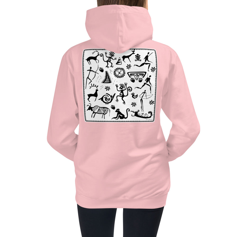 Premium Hoodie - BACK Print: Petroglyphs