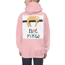 Load image into Gallery viewer, Premium Youth Hoodie: Print on the BACK - Not Now!
