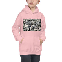 Load image into Gallery viewer, Premium Hoodie - FRONT &amp; BACK Print: Sharp Dressed Zebra &amp; Boa
