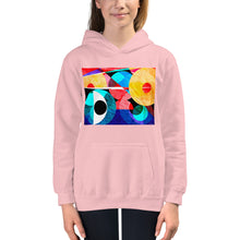 Load image into Gallery viewer, Premium Hoodie - FRONT &amp; BACK Print: Abstract Red Eye &amp; Triangles
