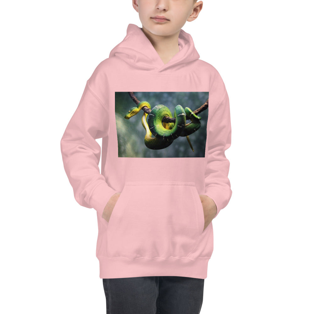 Premium Hoodie - FRONT Print: Green Tree Python