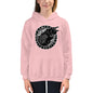 Premium Hoodie - FRONT Print: Cawing Crow in Runic Circle