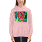 Premium Hoodie - FRONT Print: Red Flowers Watercolor #2