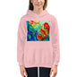 Premium Hoodie - FRONT Print: Red Flowers Watercolor #3