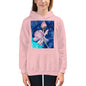Premium Hoodie - FRONT Print: Pink Flower Watercolor