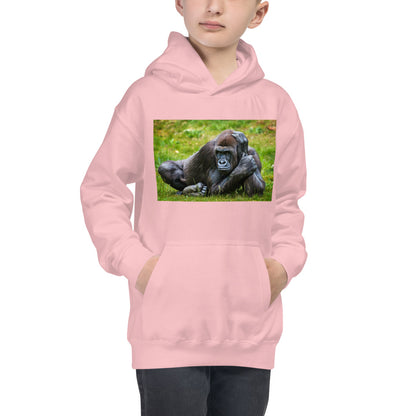 Premium Hoodie - FRONT Print: Gorilla in the Grass
