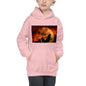 Premium Hoodie - FRONT Print: Howling in the Orange Moonlight