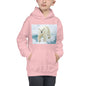 Premium Hoodie - FRONT Print: Polar Bear on Ice