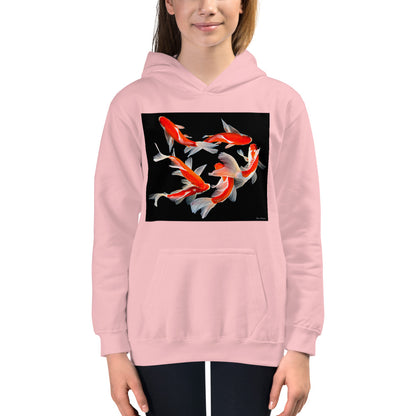 Premium Hoodie - FRONT Print: Six Koi