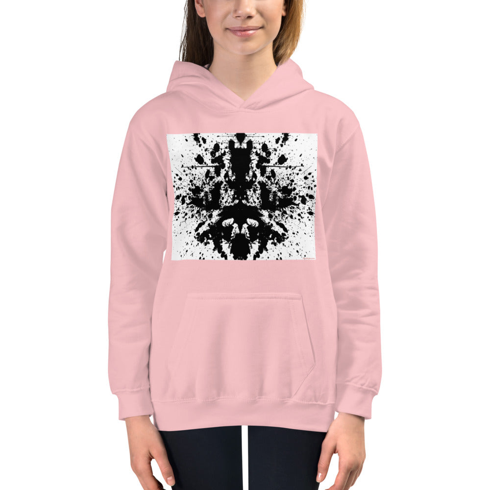 Premium Hoodie - FRONT Print: Splat or My Brain Thinking about Space-Time