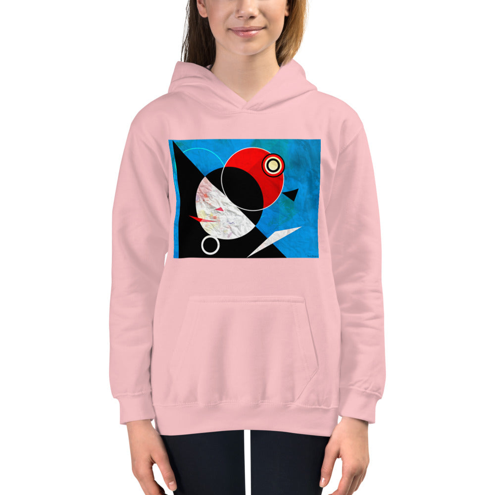 Premium Hoodie - FRONT Print: Abstract Orbits