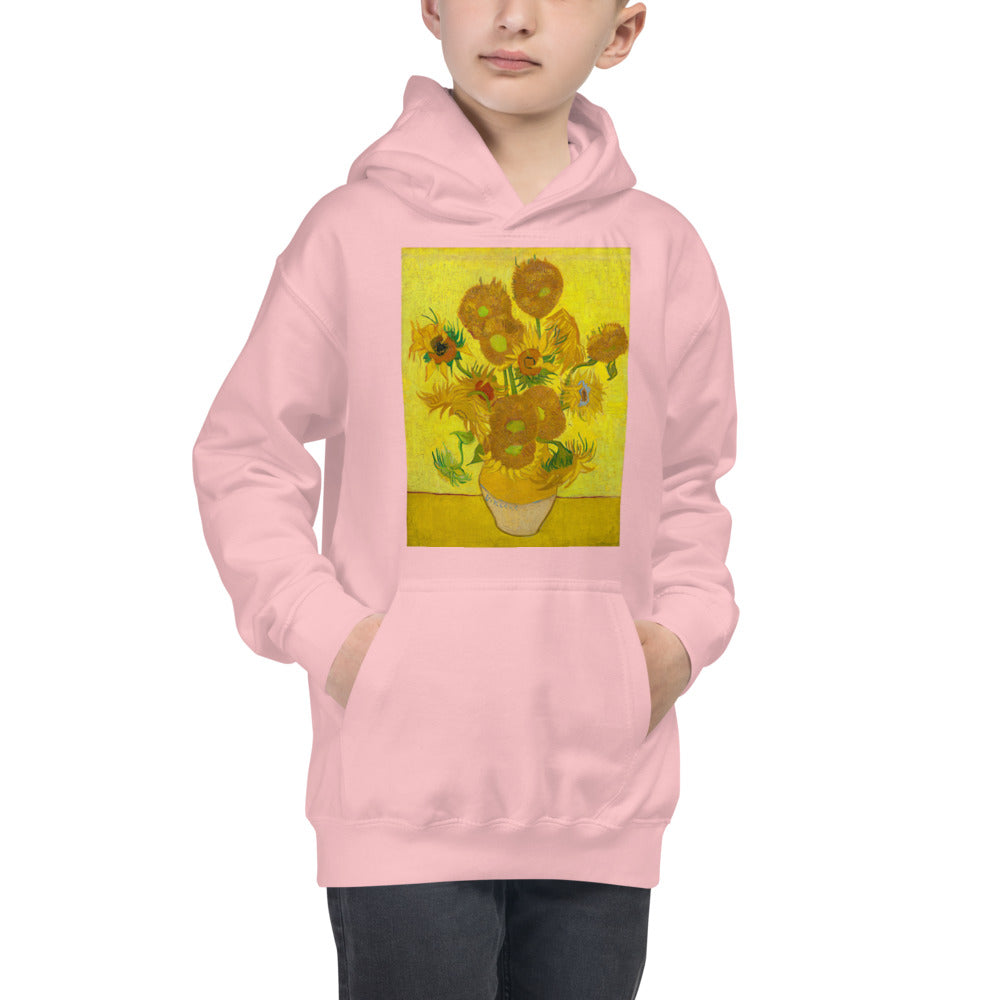 Premium Hoodie - FRONT Print: 12 Sunflowers in a Vase
