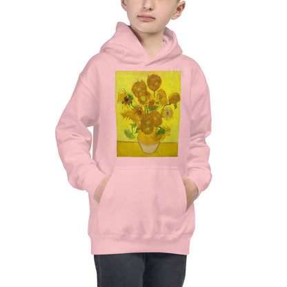 Premium Hoodie - FRONT Print: 12 Sunflowers in a Vase