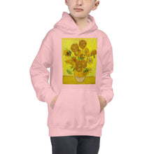 Load image into Gallery viewer, Premium Hoodie - FRONT Print: 12 Sunflowers in a Vase
