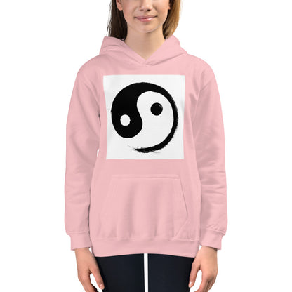 Premium Hoodie - FRONT Print: Ink Brush Yin Yang