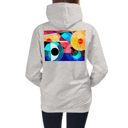 Premium Hoodie - Just BACK: Abstract Red Eye