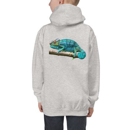 Premium Hoodie - FRONT & BACK Print: Panther Chameleons