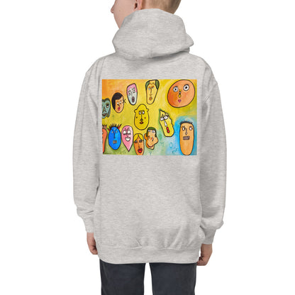 Premium Hoodie - FRONT & BACK Print: Funny Monsters & Funny Faces