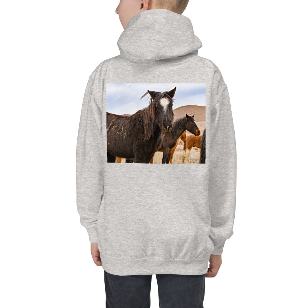 Premium Hoodie - BACK Print: Wild Mustangs