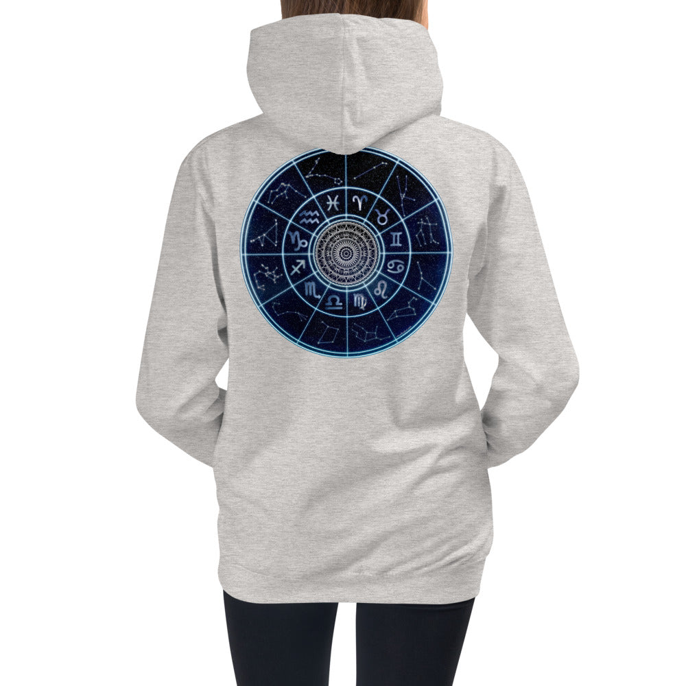Premium Hoodie - BACK Print: Astrological Star Circle