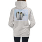Premium Hoodie - BACK Print: Penguin Family