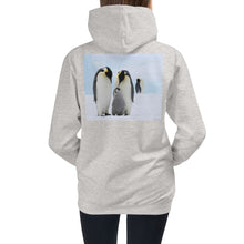 Load image into Gallery viewer, Premium Hoodie - BACK Print: Penguin Family
