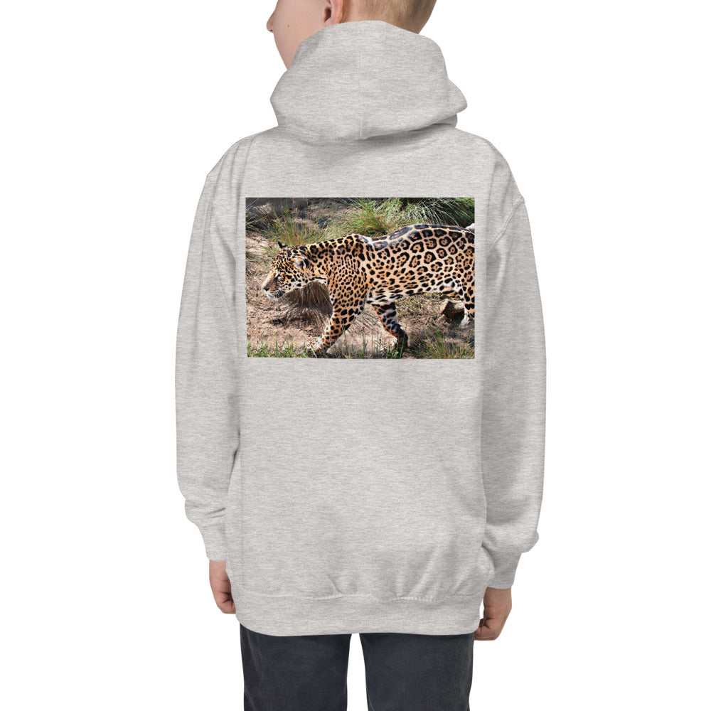 Premium Hoodie - BACK Print: Young Leopard