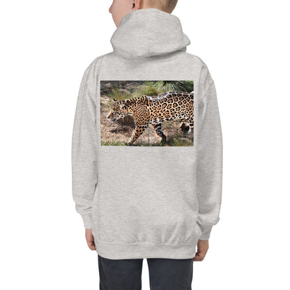 Premium Hoodie - BACK Print: Young Leopard