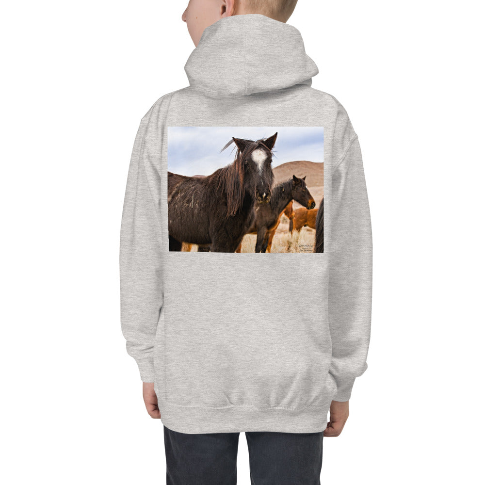 Premium Hoodie - BACK Print: Wild Mustangs