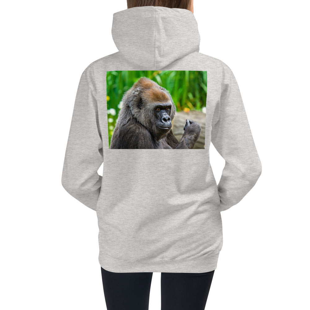 Premium Hoodie - BACK Print: Young Gorilla