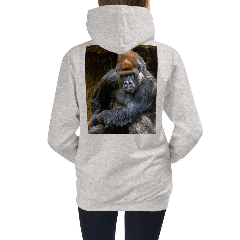 Premium Hoodie - BACK Print: Wanna Wrestle?