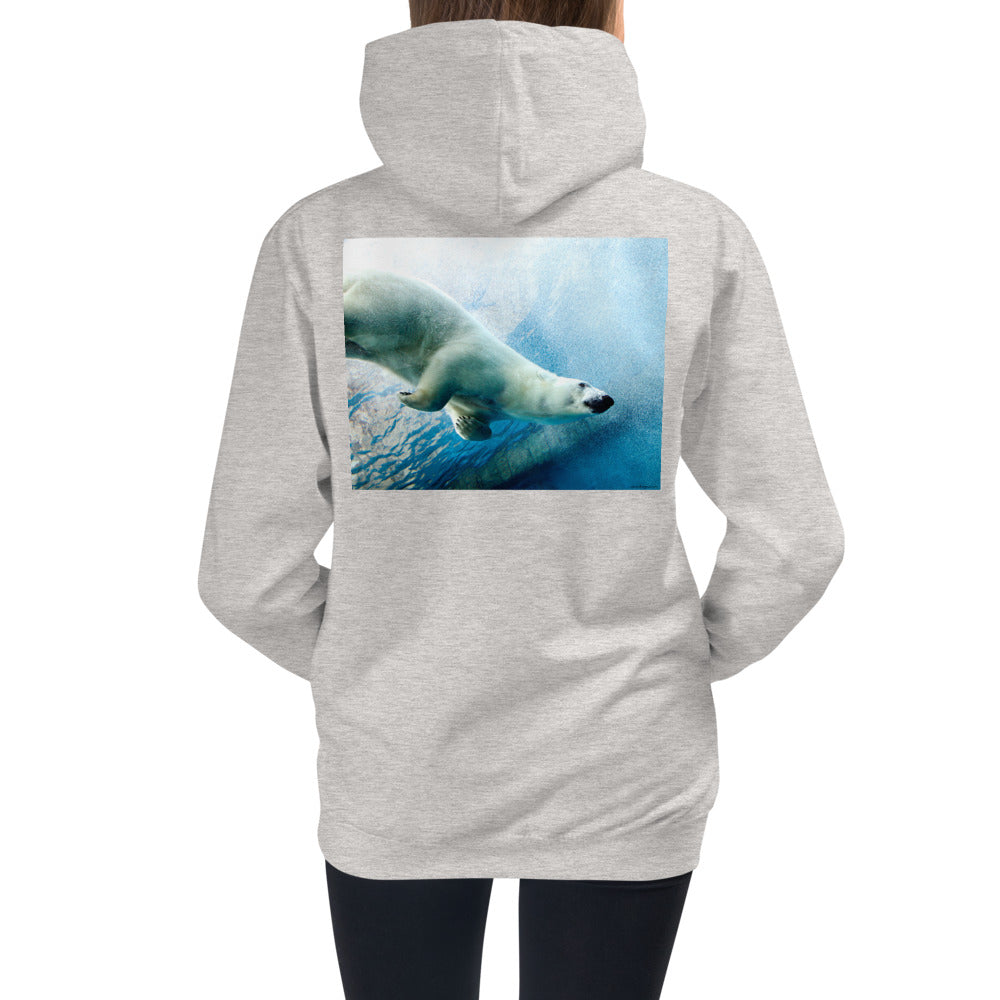 Premium Hoodie - BACK Print: Polar Dip