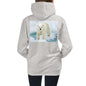 Premium Hoodie - BACK Print: Polar Bear on Ice