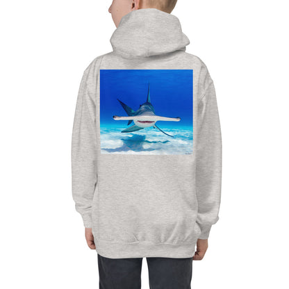 Premium Hoodie - BACK Print: Hammerhead Dead Ahead