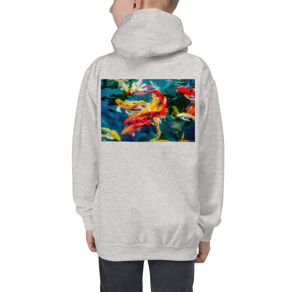 Premium Hoodie - BACK Print: Koi Pond