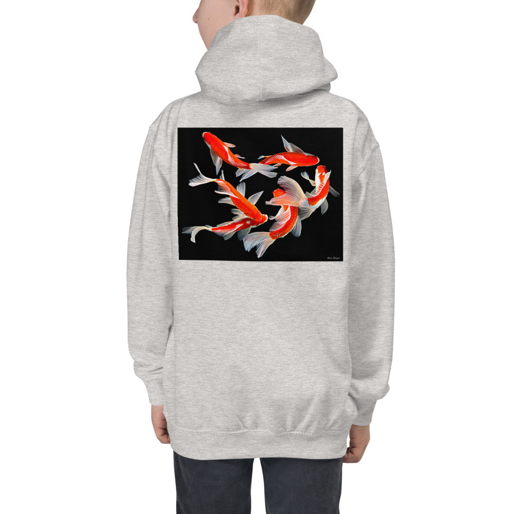 Premium Hoodie - BACK Print: Six Koi