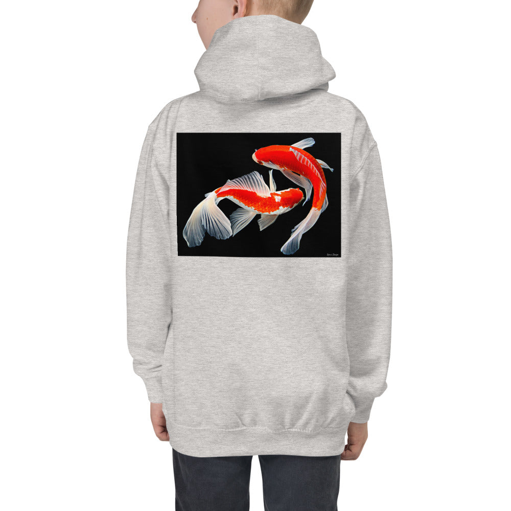 Premium Hoodie - BACK Print: Two Koi