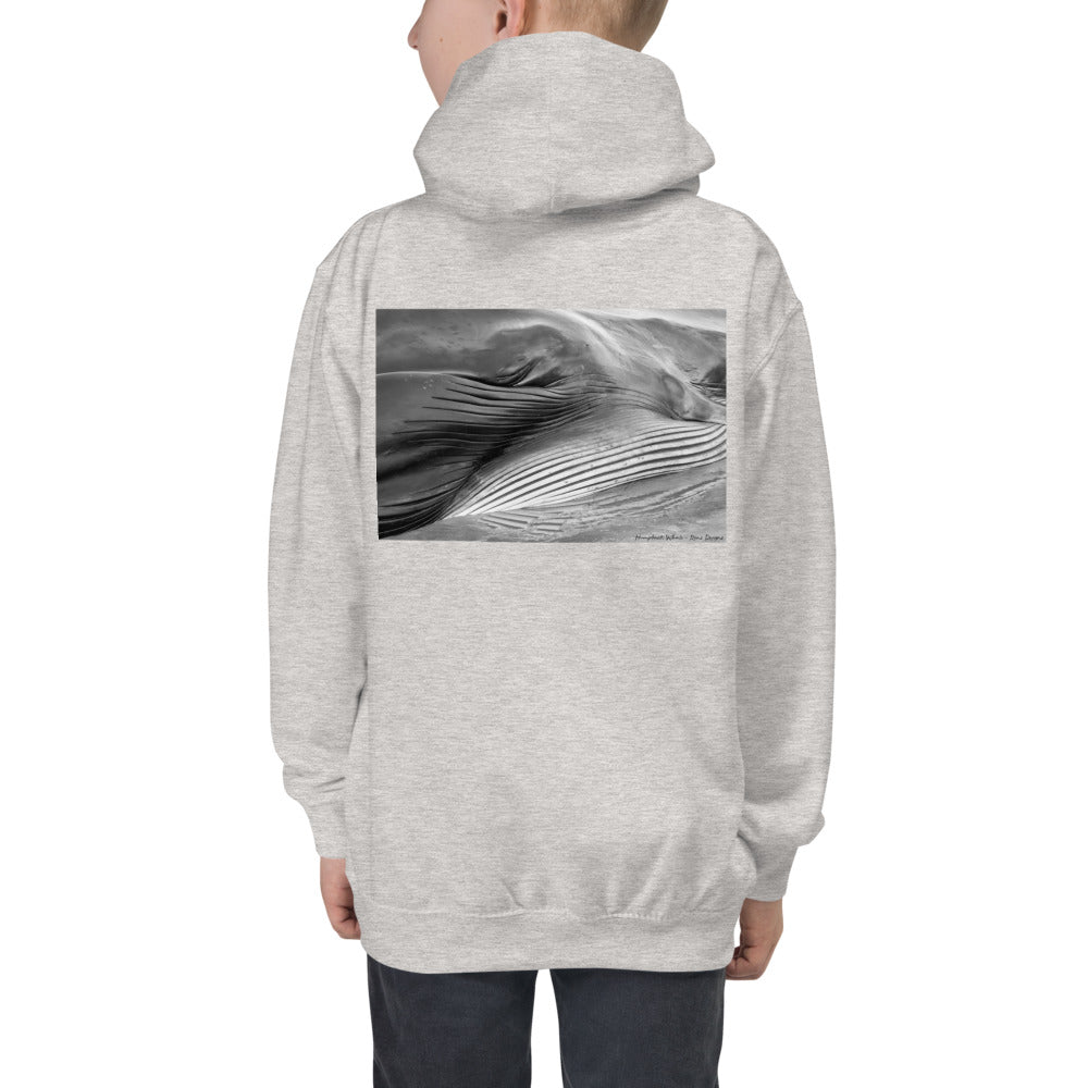 Premium Hoodie - BACK Print: Eye of a Whale