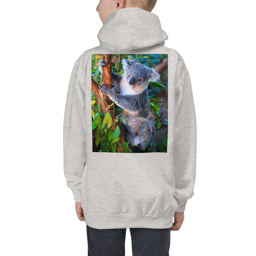 Premium Hoodie - BACK Print: Koala in a Tree