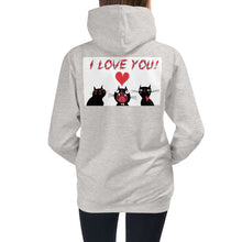 Load image into Gallery viewer, Premium Hoodie - BACK Print: I Love You, I Love You!
